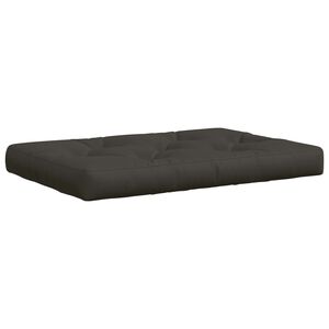 vidaXL Palle s&aelig;de pude VIANEN 100% polyester Antracit 120 x 80 x 12 cm