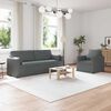 vidaXL Sofa 2 pcs M&oslash;rkegr&aring;