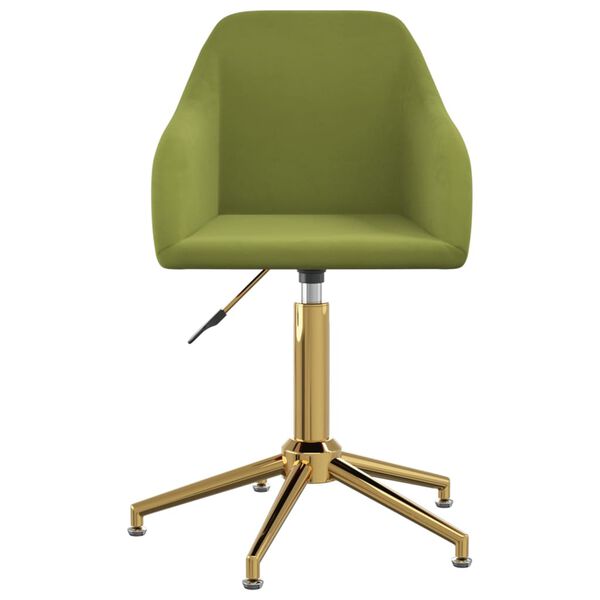 vidaXL drejelige spisebordsstole 6 stk. fl&oslash;jl lysegr&oslash;n