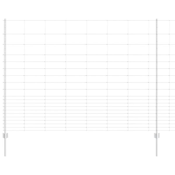 vidaXL Hegn med post S&oslash;lv 1,6 x 25 m St&aring;l