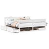 vidaXL sengeramme uden madras 200x200 cm massivt fyrretr&aelig; hvid
