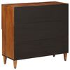 vidaXL Sideboard med d&oslash;r Valn&oslash;d 80 x 33 x 75 cm Massivt mangotr&aelig;