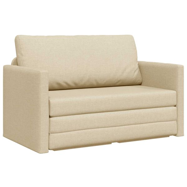 vidaXL Sovesofa 110cm Creme Stof