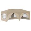 vidaXL Pop-up Festtelt Creme 575 x 288 x 245 cm Oxford stof