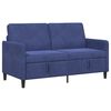 vidaXL Sofa med opbevaring Politi bl&aring; 152 x 78 x 87 cm Polyester