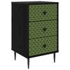 vidaXL Natskab GELEEN Sort eg 36 x 33 x 61 cm Konstrueret tr&aelig;