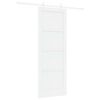 vidaXL Skyded&oslash;r 78 x 211 cm Konstrueret tr&aelig; Hvid