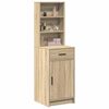vidaXL Highboard Sonoma eg 40 x 40,5 x 135 cm Konstrueret tr&aelig;