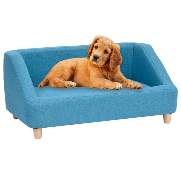 vidaXL hundesofa 85x50x39 cm linned turkis