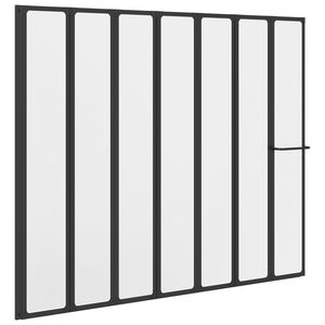 vidaXL Brusev&aelig;g Sort 168 x 140 cm Aluminium