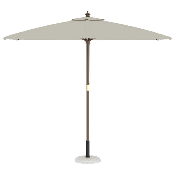 vidaXL Parasolfod Hvid og sort 45 x 45 x 40 cm Beton og metal