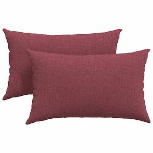 vidaXL Sofapuder 2 stk. Stof Vinr&oslash;d 50 x 30 cm