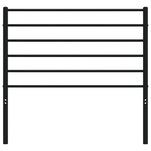 vidaXL udskiftningsgavl 80 cm metal sort