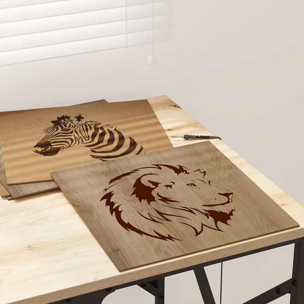 vidaXL Dekor Panels 12 pcs Artisan Egetr&aelig; 30 x 30 x 0,27 cm