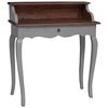 vidaXL skrivebord 80x40x92 cm massivt mahognitr&aelig;
