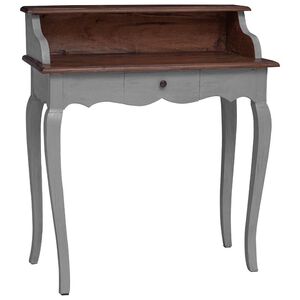 vidaXL skrivebord 80x40x92 cm massivt mahognitr&aelig;