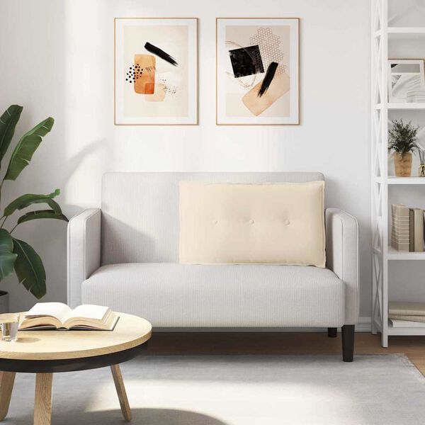 vidaXL Rygpude Beige 80 x 50 cm Mikrofiberstof