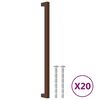 vidaXL skabsh&aring;ndtag 20 stk. 320 mm rustfrit st&aring;l bronzefarvet