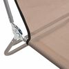 vidaXL foldbare liggestole 2 stk. textilene og stål gråbrun