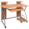 vidaXL computerbord 110x52x88,5 cm konstrueret tr&aelig; brun