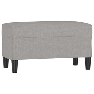 vidaXL b&aelig;nk 70x35x41 cm stof lysegr&aring;