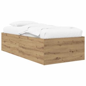 vidaXL Gulvsengramme Artisan-eg 80 x 200 cm Konstrueret tr&aelig;