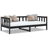 vidaXL daybed 90x200 cm massivt fyrretr&aelig; sort