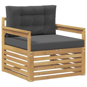 vidaXL Udend&oslash;rs sofa Polyester Hvid og antracitgr&aring;