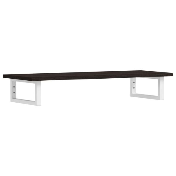 vidaXL badev&aelig;relseshylde st&aring;l og massivt egetr&aelig;