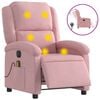 vidaXL massagestol velour lyser&oslash;d