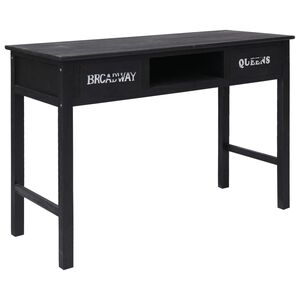 vidaXL konsolbord 110 x 45 x 76 cm tr&aelig; sort