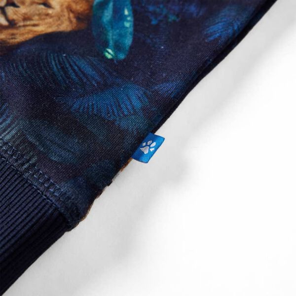 Sweatshirt til b&oslash;rn str. 116 marinebl&aring;