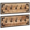 vidaXL knager&aelig;kker 2 stk. 80x8x25 cm massivt ru mangotr&aelig;