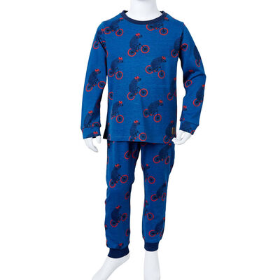 Pyjamas til børn str. 92 petroleumsblå