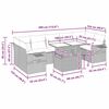 vidaXL sofas&aelig;t til haven 8 dele med hynder polyrattan sort