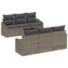 vidaXL Sofa S&aelig;t 7 stk. Gr&aring; polyrattan