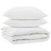 vidaXL &Aring;rs tid dyne med pude 3 pcs Hvid Microfiber