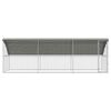 vidaXL H&oslash;nsebur 3 pcs S&oslash;lv 600 x 200 x 198,5 cm Galvaniseret st&aring;l