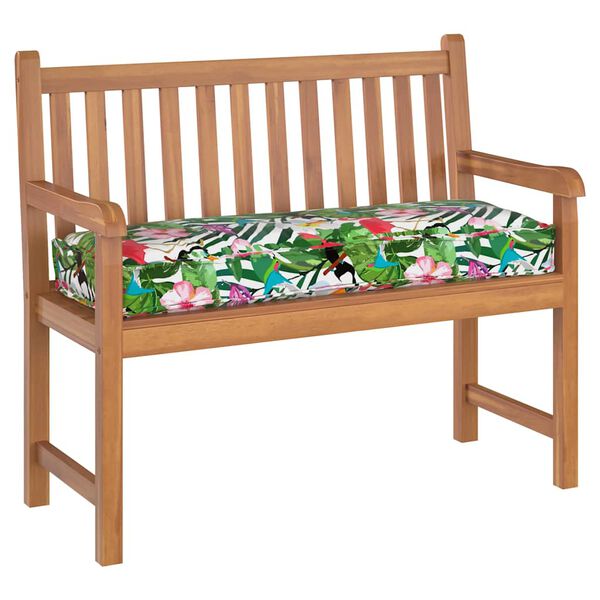 vidaXL Pude Blomstret Flerfarvet 120 x 40 x 8 cm Oxford stof