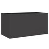 vidaXL plantekasse 62x30x29 cm koldvalset st&aring;l sort