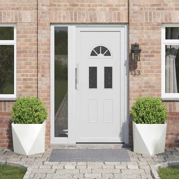 vidaXL Plantekasse 2 pcs Hvid 50 x 50 x 50 cm St&aring;l