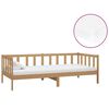 vidaXL daybed med madras 90x200 cm massivt fyrretr&aelig; gyldenbrun