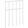 vidaXL Havehegnspane 48 stk. 25 x 30 cm Galvaniseret st&aring;l S&oslash;lv