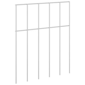 vidaXL Havehegnspane 48 stk. 25 x 30 cm Galvaniseret st&aring;l S&oslash;lv