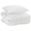 vidaXL &Aring;rsd&aelig;kkende Dyne med pude 2 pcs Hvid Microfiber