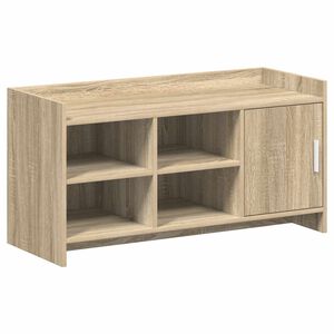 vidaXL Sko skab med d&oslash;r Sonoma-eg 100 x 39,5 x 51 cm Konstrueret tr&aelig;