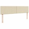 vidaXL osmannisk sengeramme med madras 180x200 cm stof cremefarvet