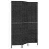 vidaXL rumdeler med 3 paneler 122x180 cm vandhyacint sort