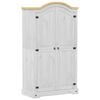 vidaXL kl&aelig;deskab Corona 102x52x186 cm massivt fyrretr&aelig;