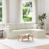 vidaXL Sofa Creme Samlede dimensioner: 228 x 134 x 80 cm (B x D x H)